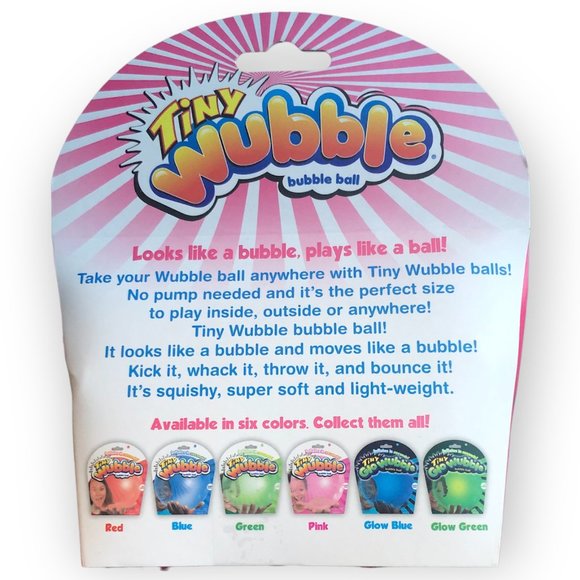 NEW Kids Tiny Wubble Bubble Ball Inflatable Power Pink Reusable Nozzle Included - Picture 2 of 2